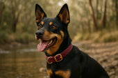 Waterproof dog collar outdoors