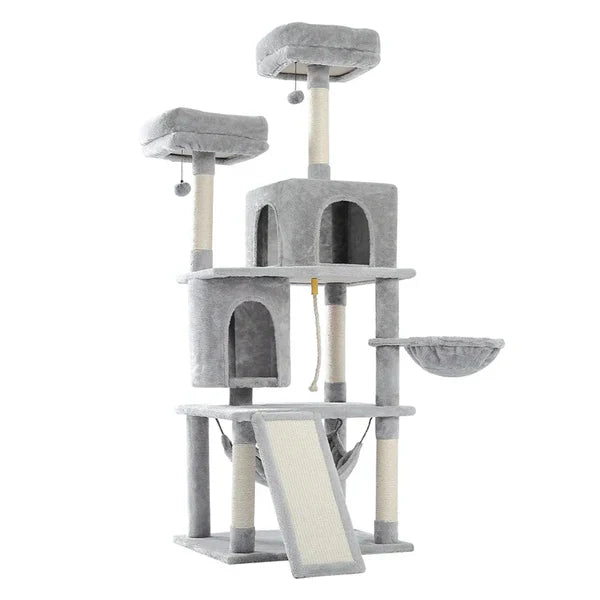 Cat scratcher tree bed