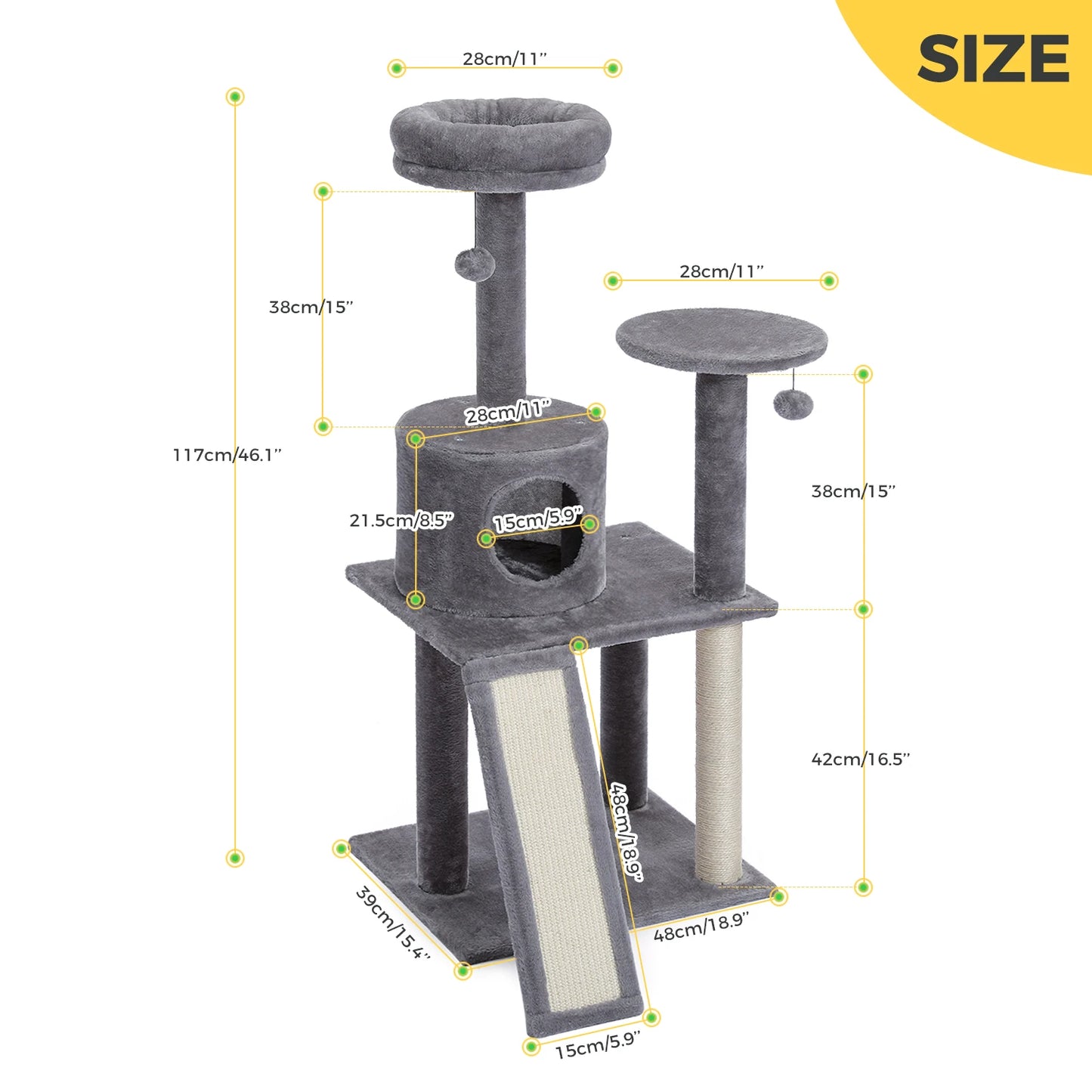 Cat Tree Tower Climb Scratching Post
