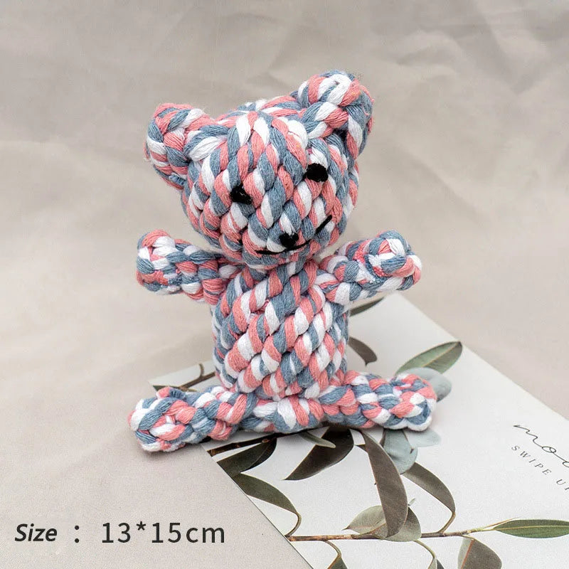 Rope Animal Dog Toy Bite Resistant Teeth Cleaning