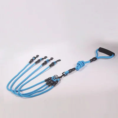 Dog Leash Double Dual Nylon Rope for up to 4 dogs