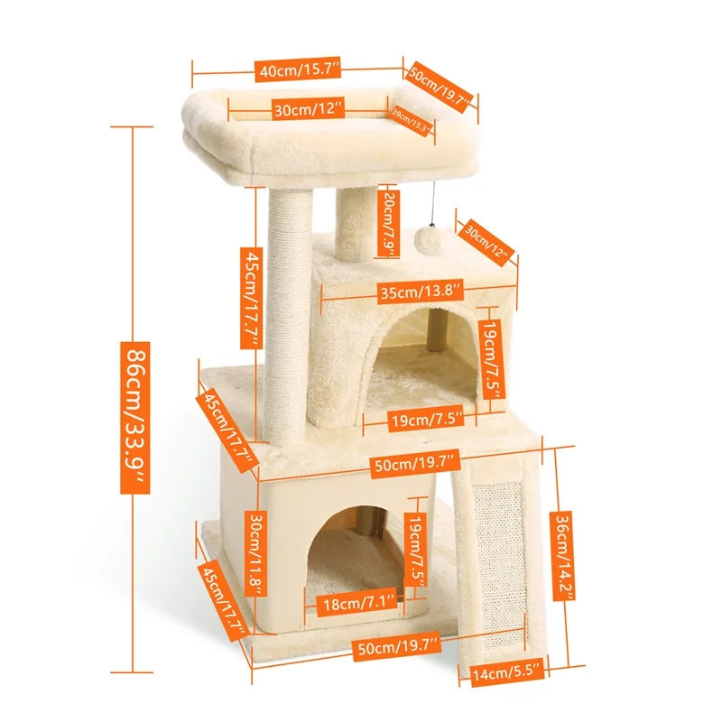 Cat Tree Tower Climb Scratching Post