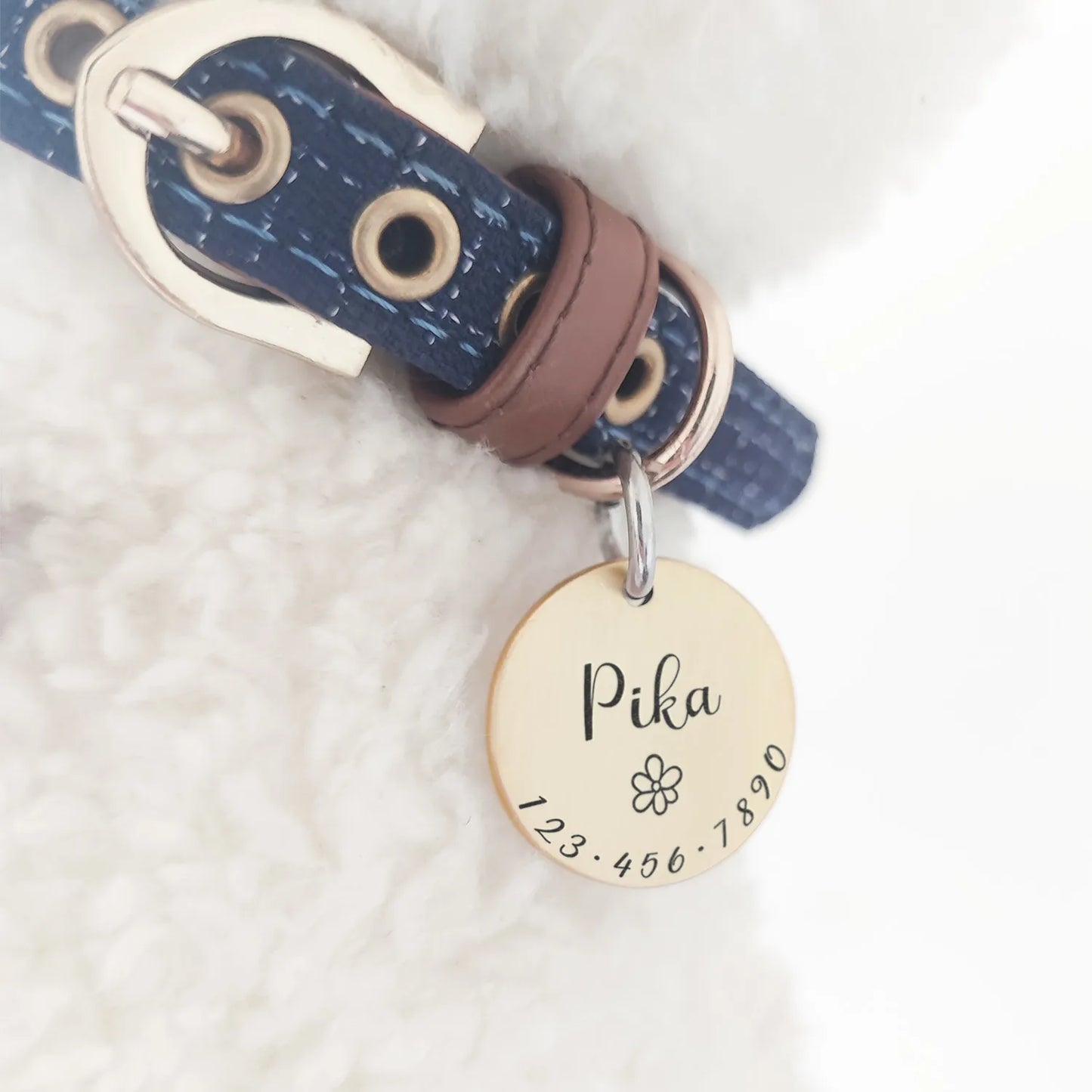 Custom Engraved Pet Cat Dog ID Tag