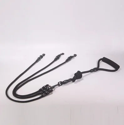 Dog Leash Double Dual Nylon Rope for up to 4 dogs