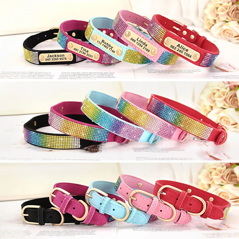 Customized Collar Bling Rhinestone for Cat Puppy Necklace