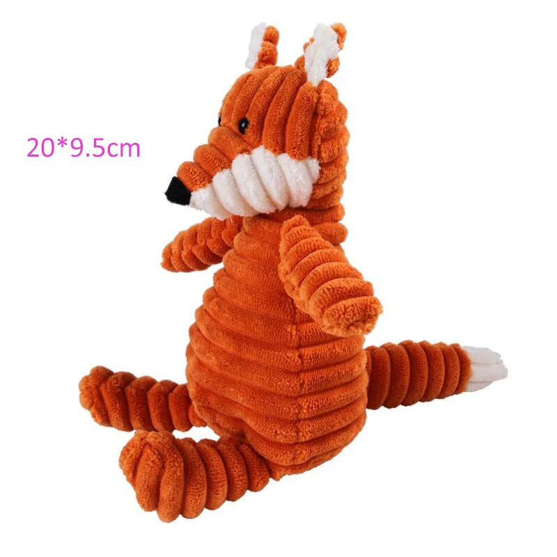 Fox plush dog toys