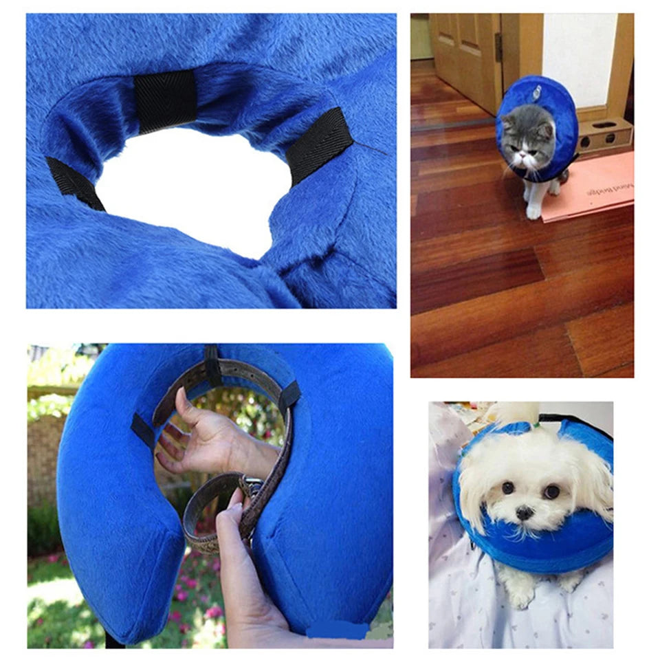 Inflatable Neck Protective Dog Cat Collar