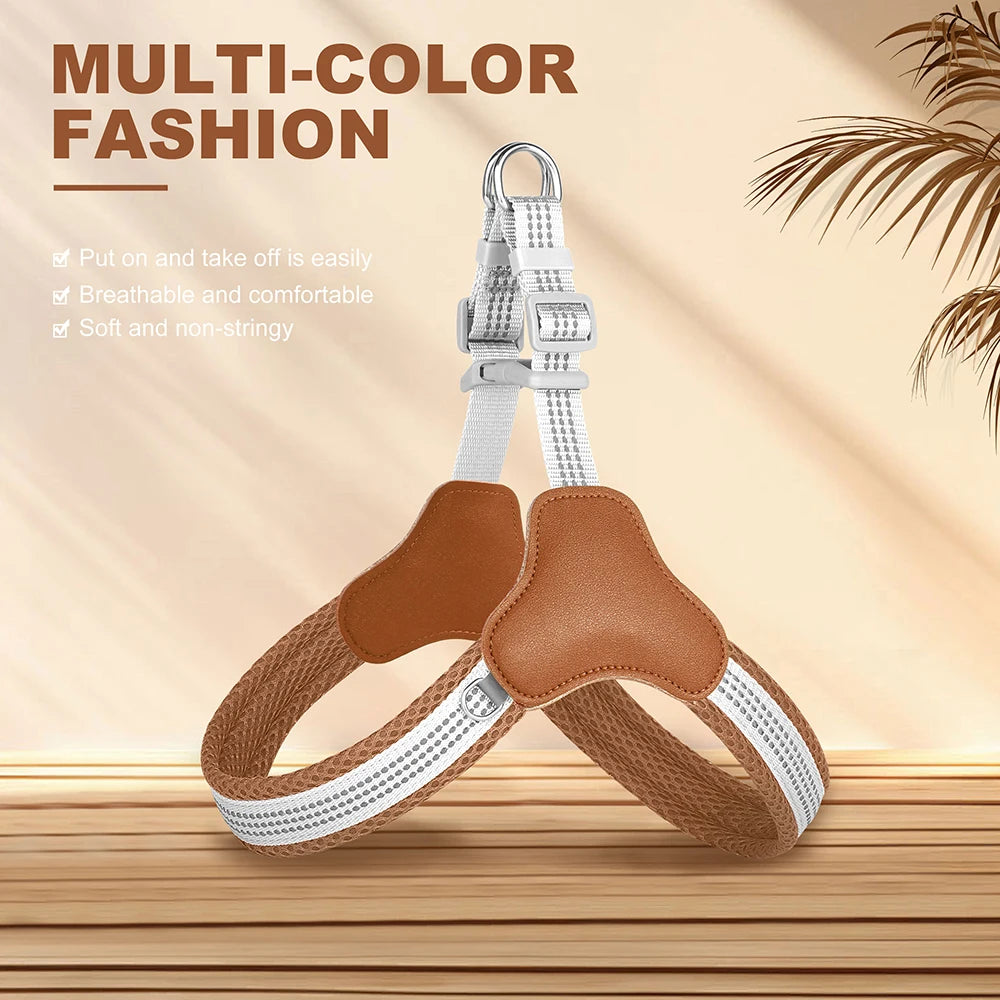 Reflective Nylon Dog Harness Breathable Mesh for Small Medium Dogs