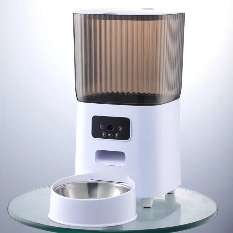 5L Double Bowls Smart Automatic Camera Feeder for Cat and Dog