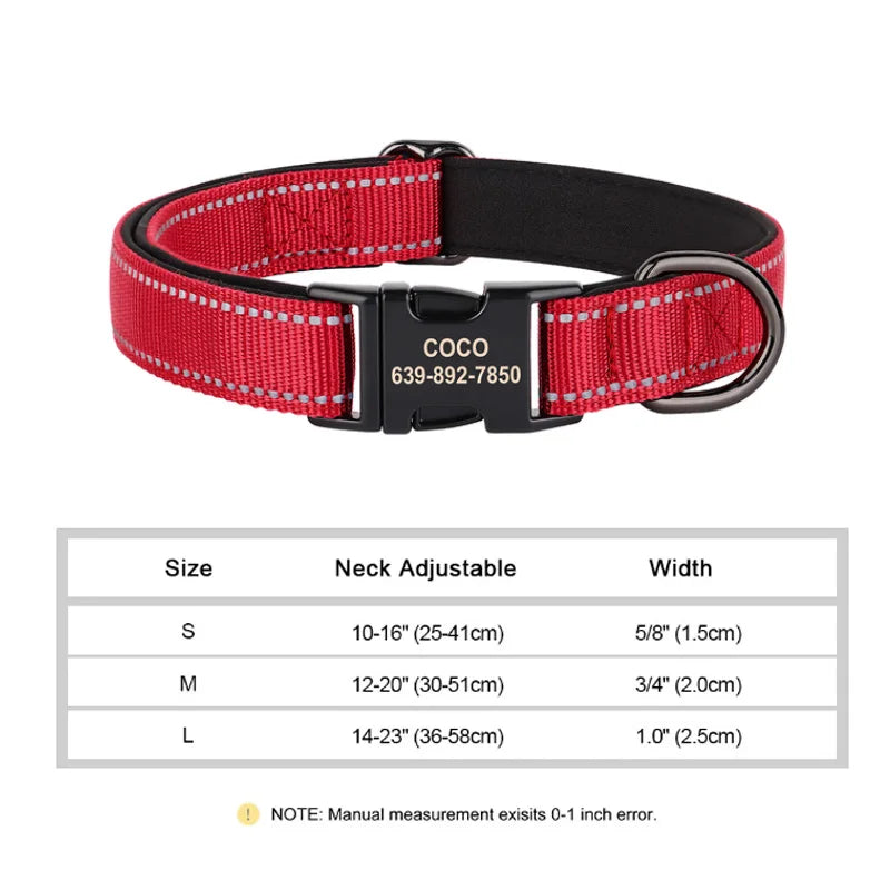 Personalized Reflective Dog Collars