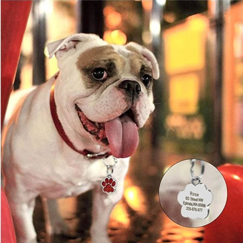 Personalized Pet Engraving ID Name Tag