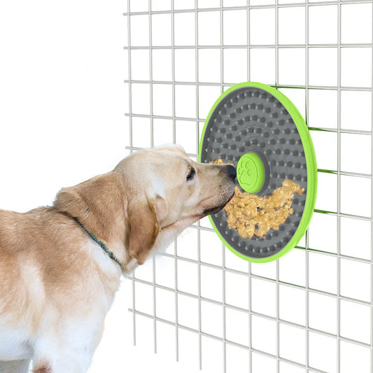 Pet Licking Pad for Pet Cage and Floor Multifunctional Slow Feeder Bowl