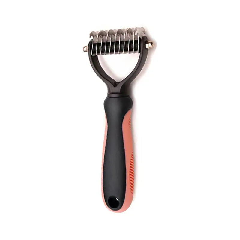 Professional Pet Deshedding Brush Fur Knot Cutter Hair Remover for Dog and Cat