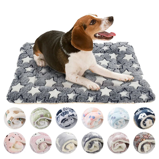 Flannel Pet Sleeping Mat Dog Bed Mattress Cushion