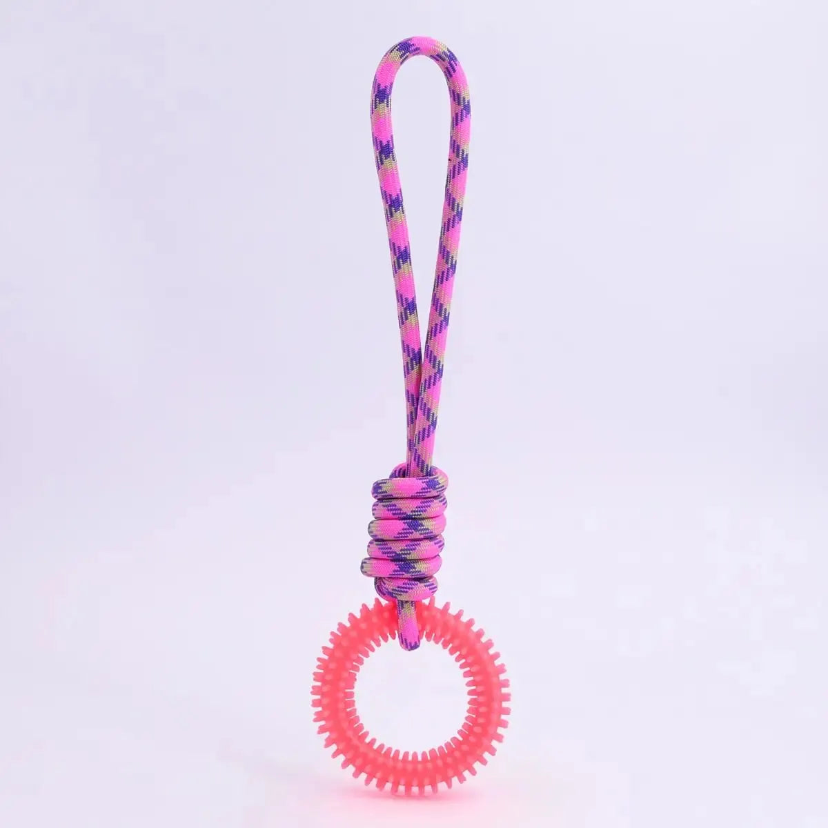Pink colour dog tug toy