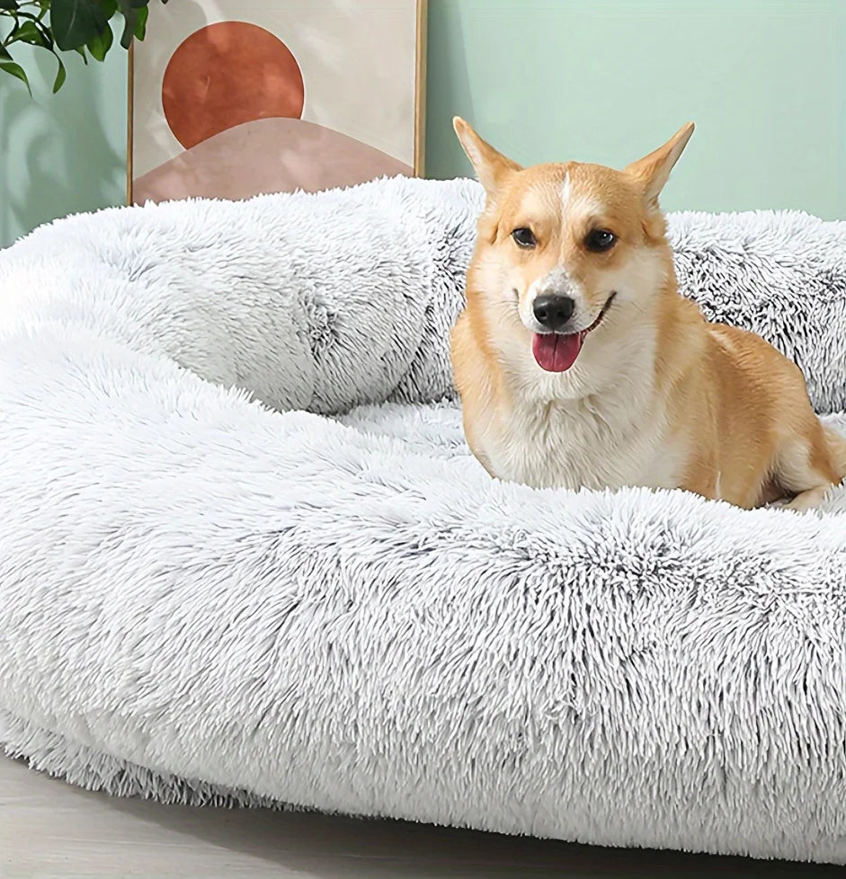 Large Human Dog Bolster Bed