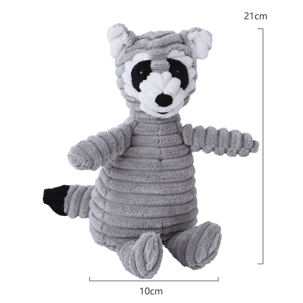 Raccoon plush dog toys