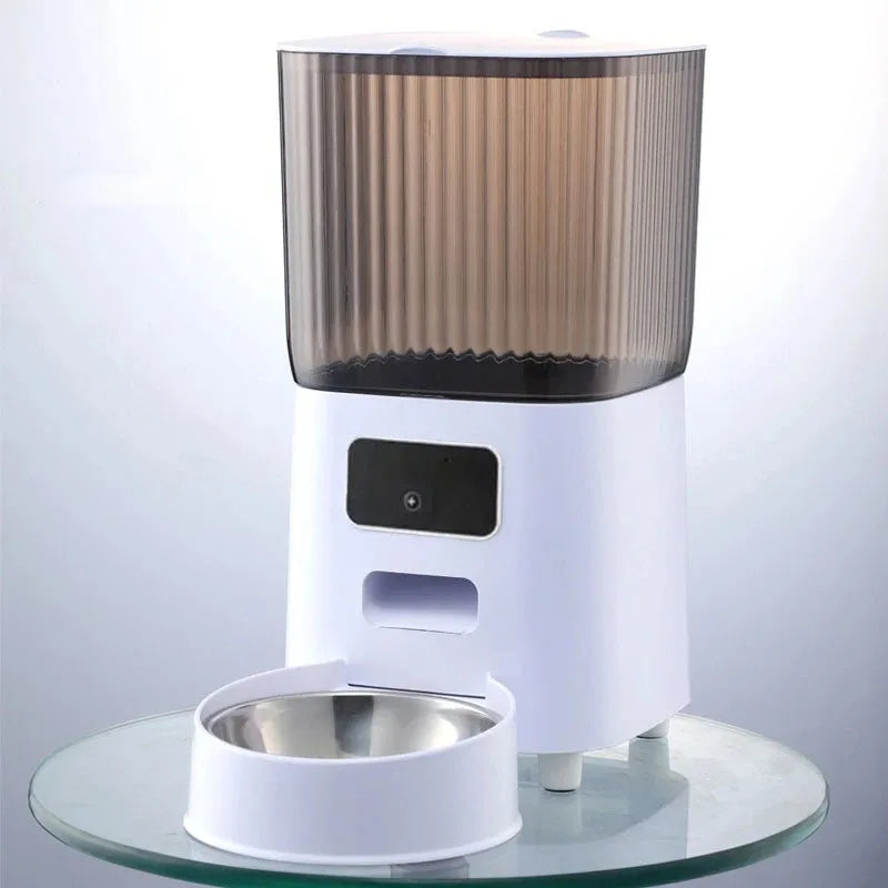 5L Double Bowls Smart Automatic Camera Feeder for Cat and Dog