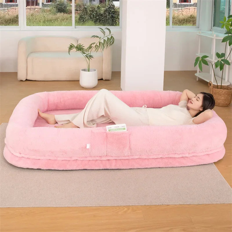 Oversized Dog and Human Bed Detachable Kennel