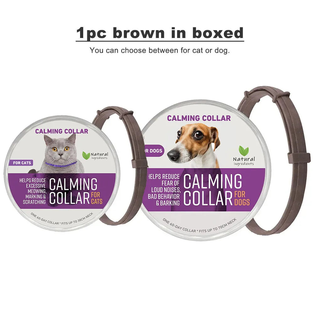 Calming Adjustable Collar for Cats and Dogs Natural Pheromone