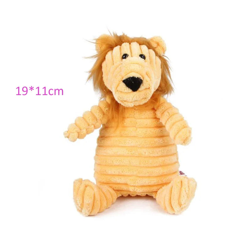 Lion plush dog toys