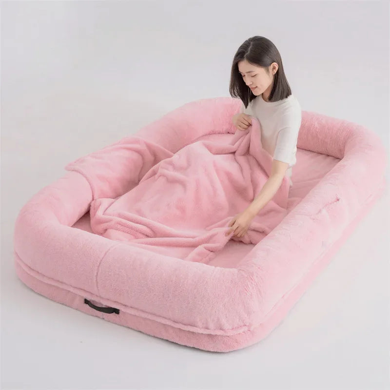Oversized Dog and Human Bed Detachable Kennel