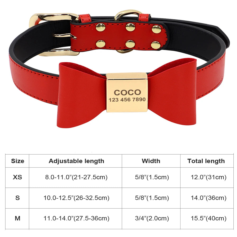 Personalized Dog Cat Collar Adjustable Crystal Rhinestone
