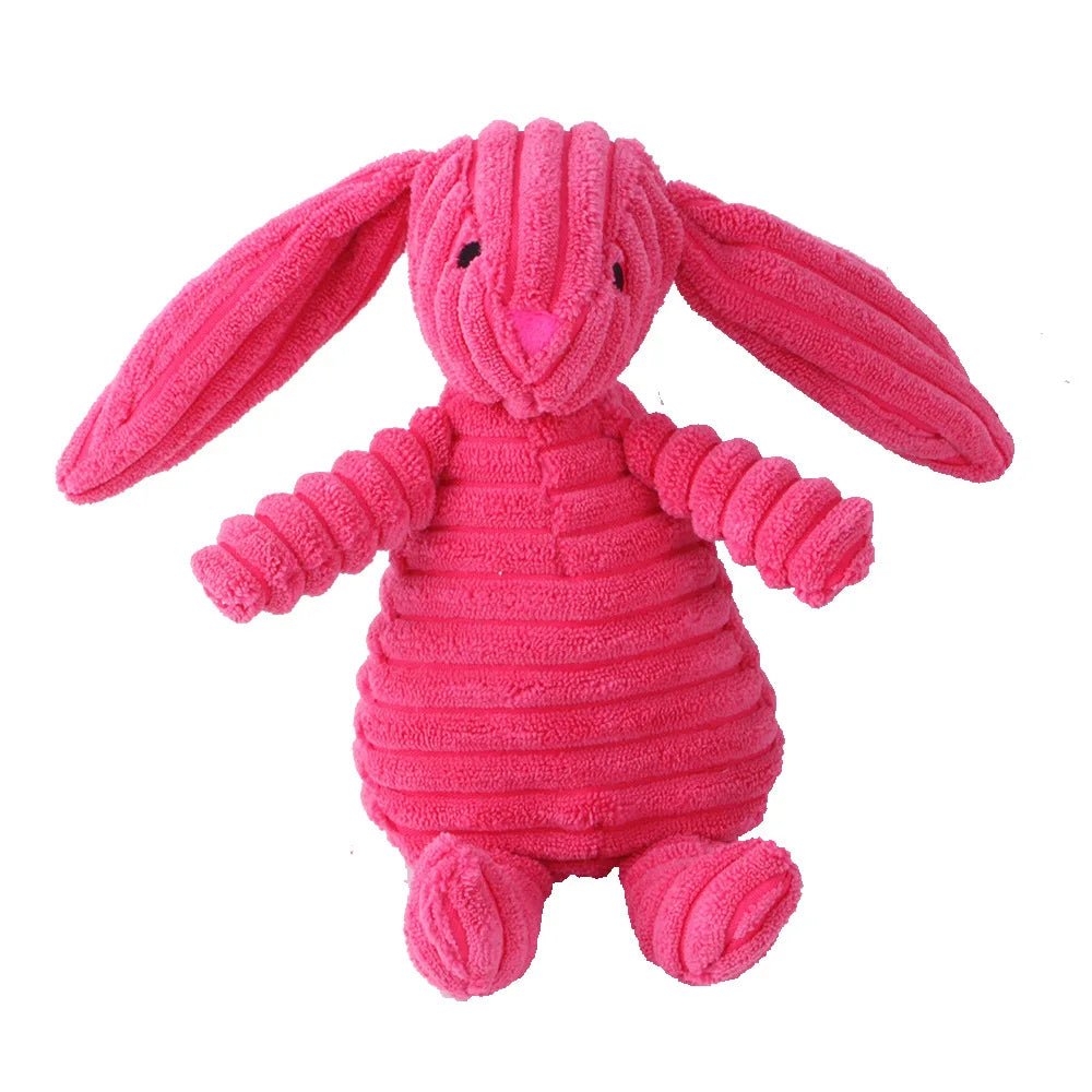 Rabbit plush dog toys