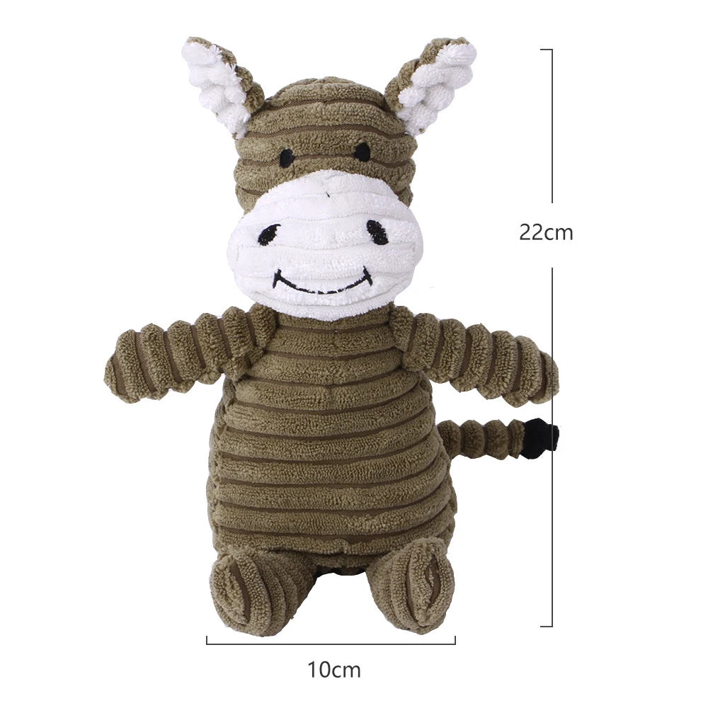 Donkey plush dog toys