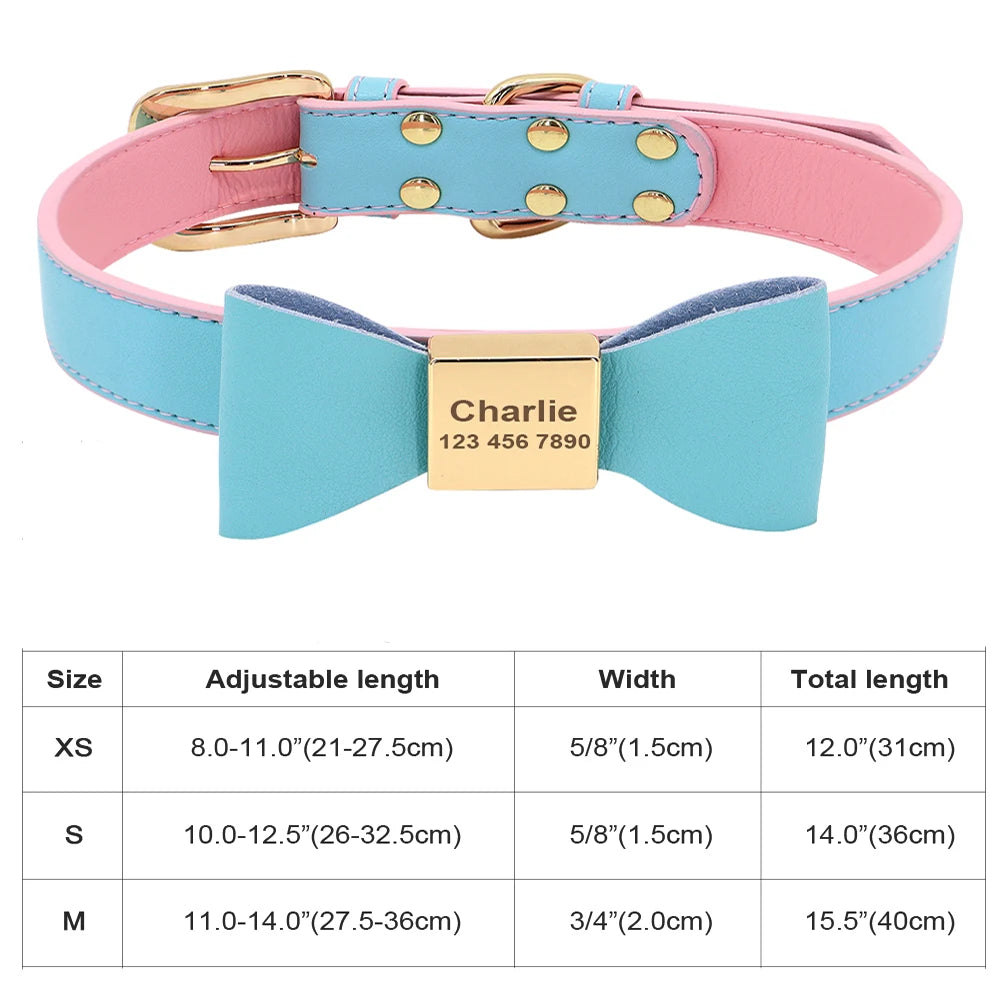 Personalized Dog Cat Collar Adjustable Crystal Rhinestone