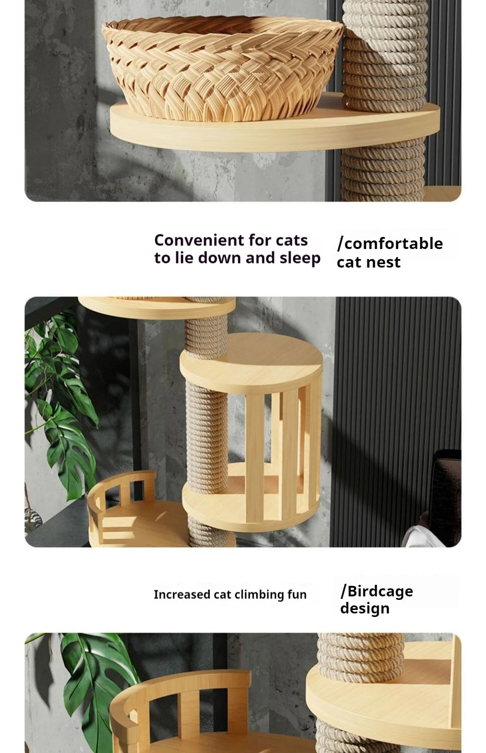 Cat Tree Australia: Floor To Ceiling Adjustable Wooden House