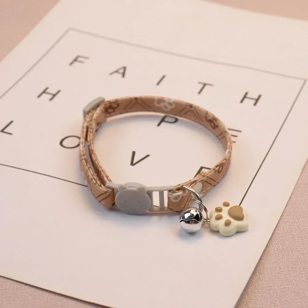 Cute Neck Pet Breakaway Collar with Bell for Puppy and Kitten