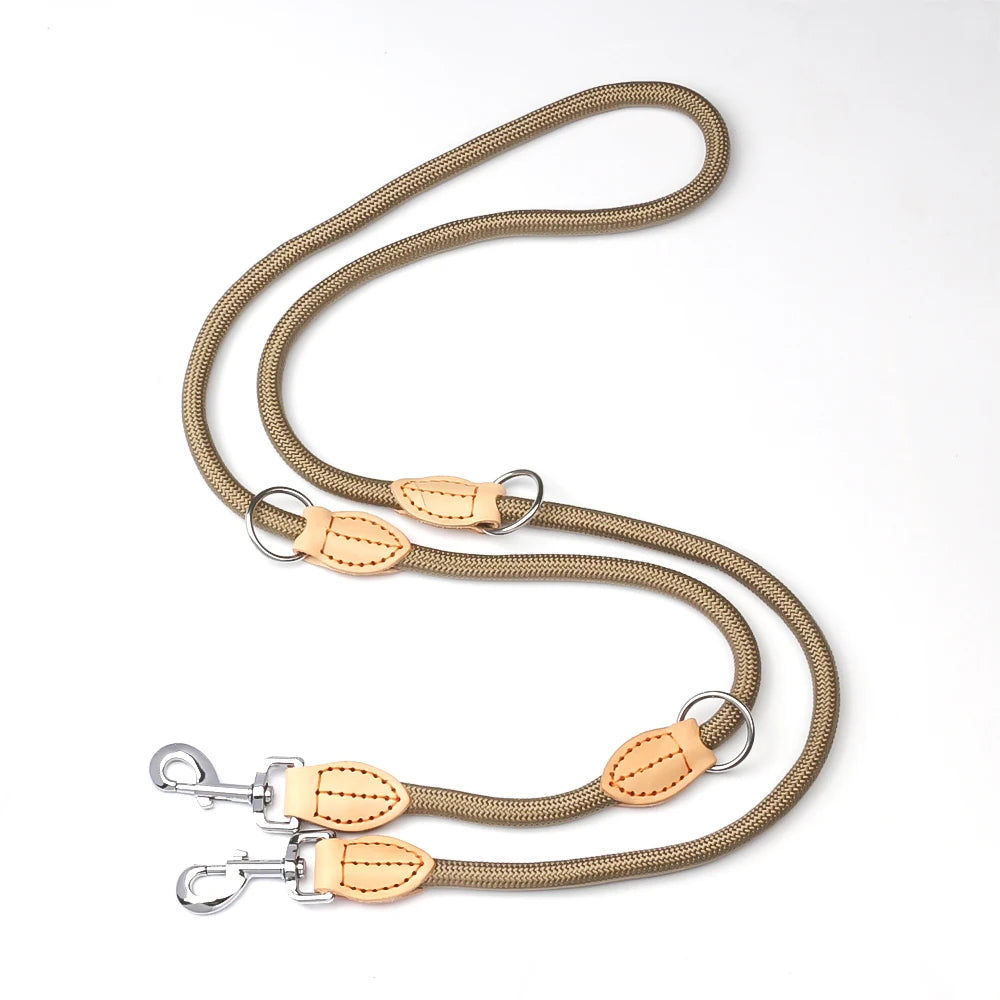 Multipurpose Double Sided Leash For 2 Small Medium Dogs