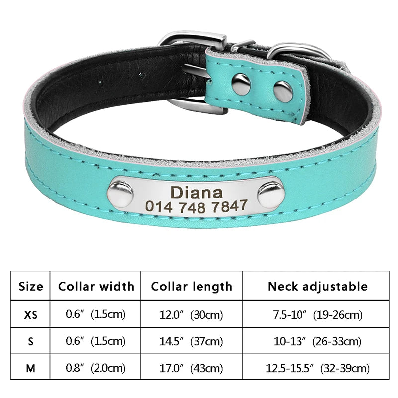 Personalized Dog Cat Collar Adjustable Crystal Rhinestone