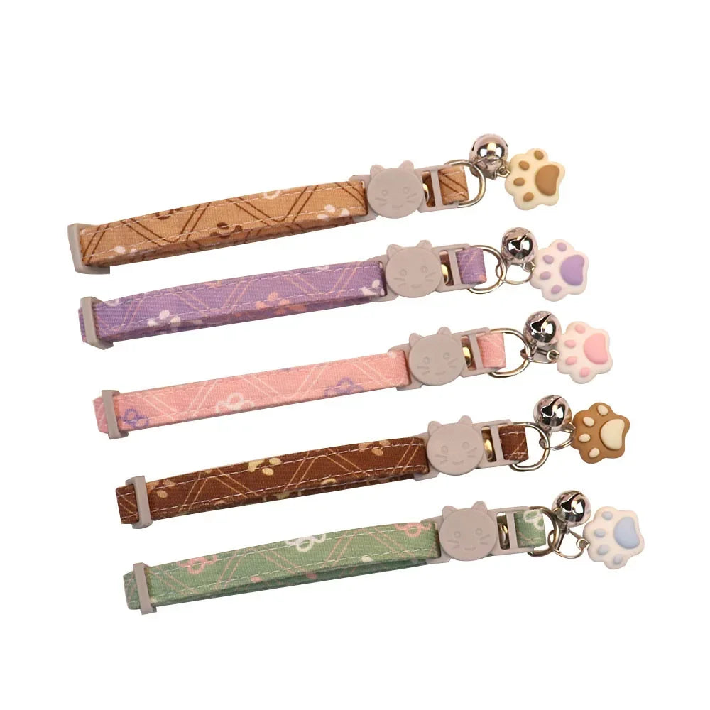 Cute Neck Pet Breakaway Collar with Bell for Puppy and Kitten