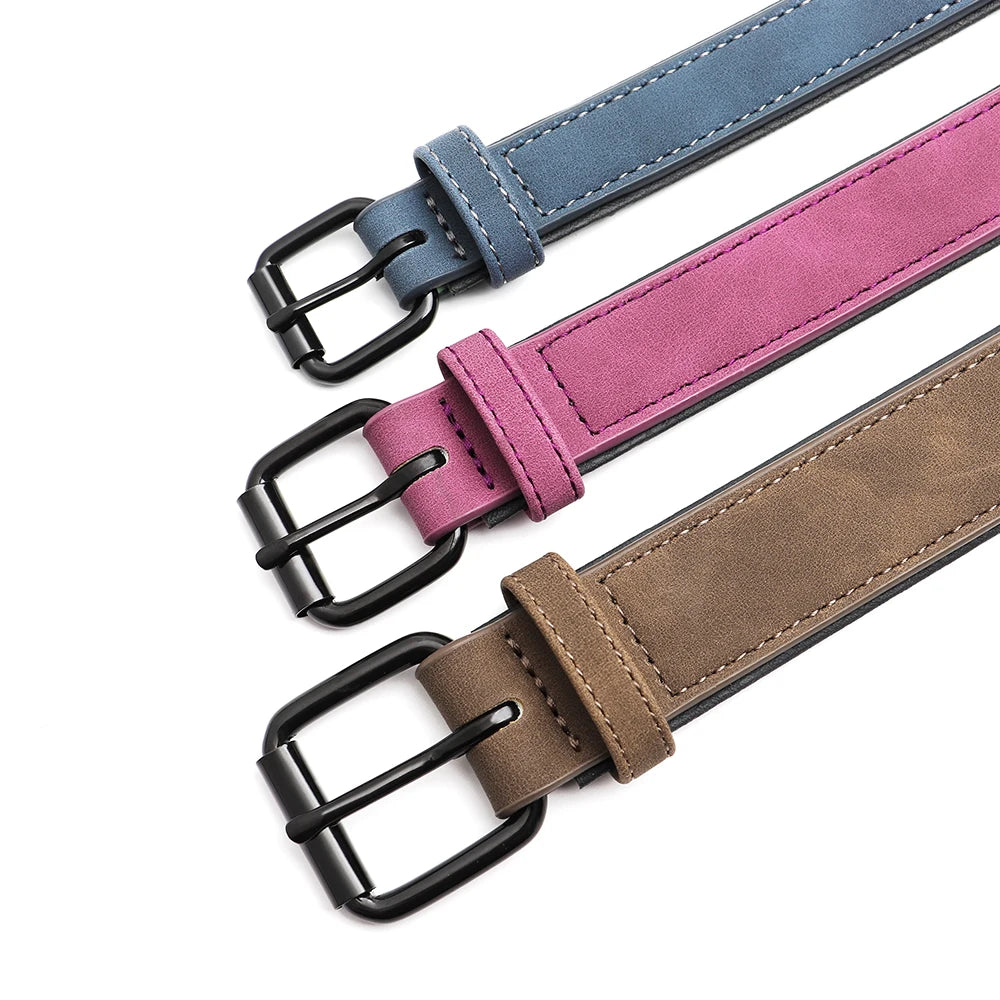 GPS Tracker Anti-lost Dog Collar PU Leather
