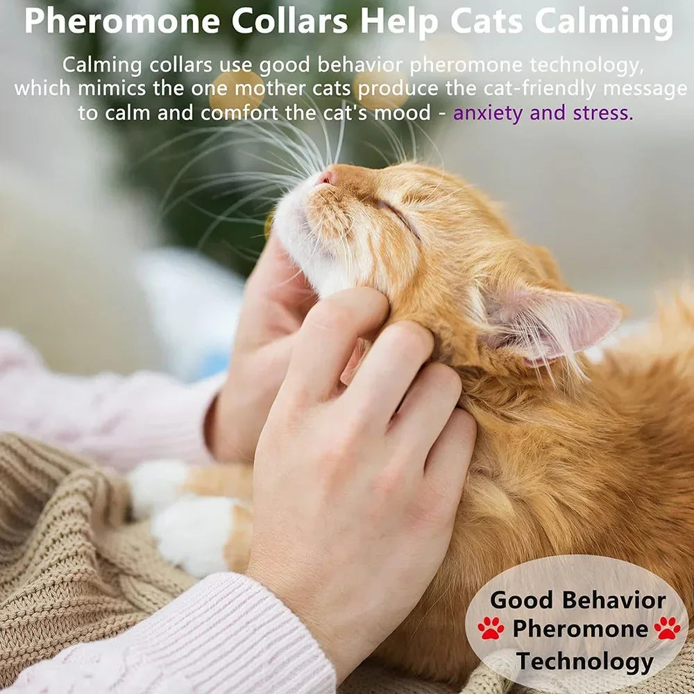 Calming Adjustable Collar for Cats and Dogs Natural Pheromone