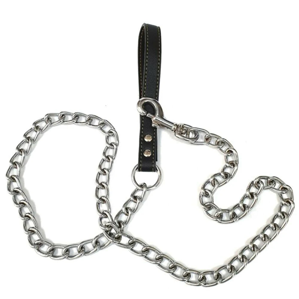 Dog chain leash black