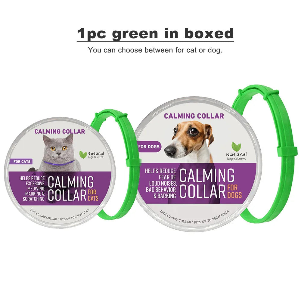 Calming Adjustable Collar for Cats and Dogs Natural Pheromone