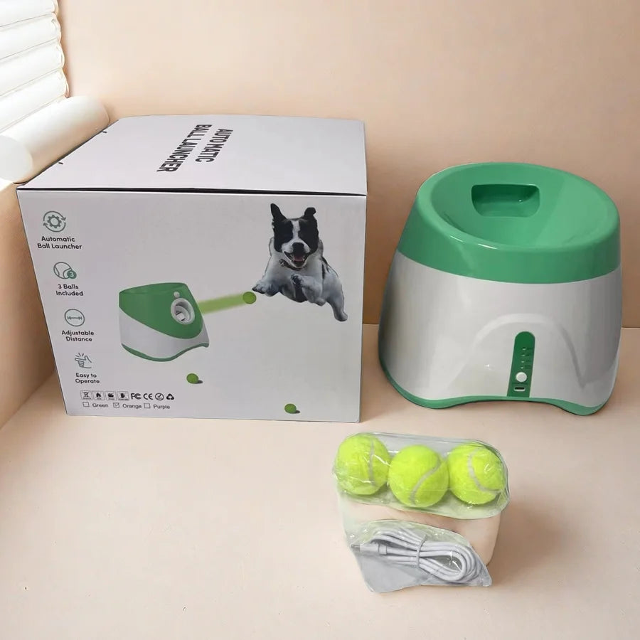 Automatic Dog Tennis Ball Thrower USB Rechargeable
