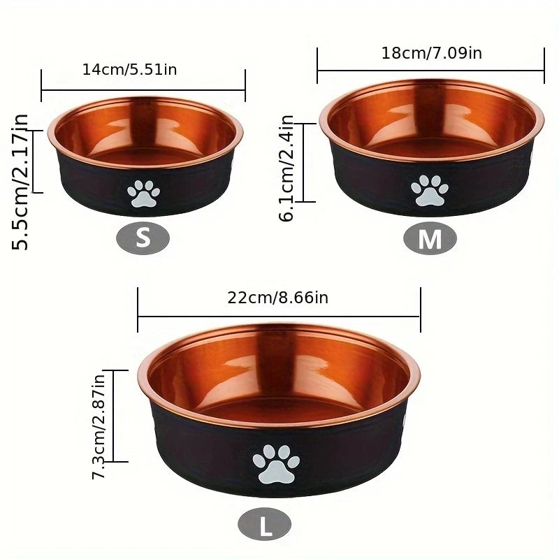 Size of stainless steel dog bowls