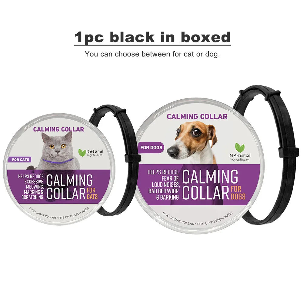 Calming Adjustable Collar for Cats and Dogs Natural Pheromone