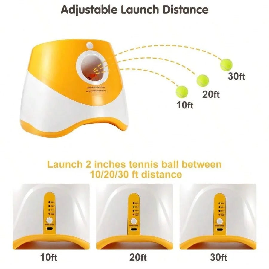 Automatic Dog Tennis Ball Thrower USB Rechargeable