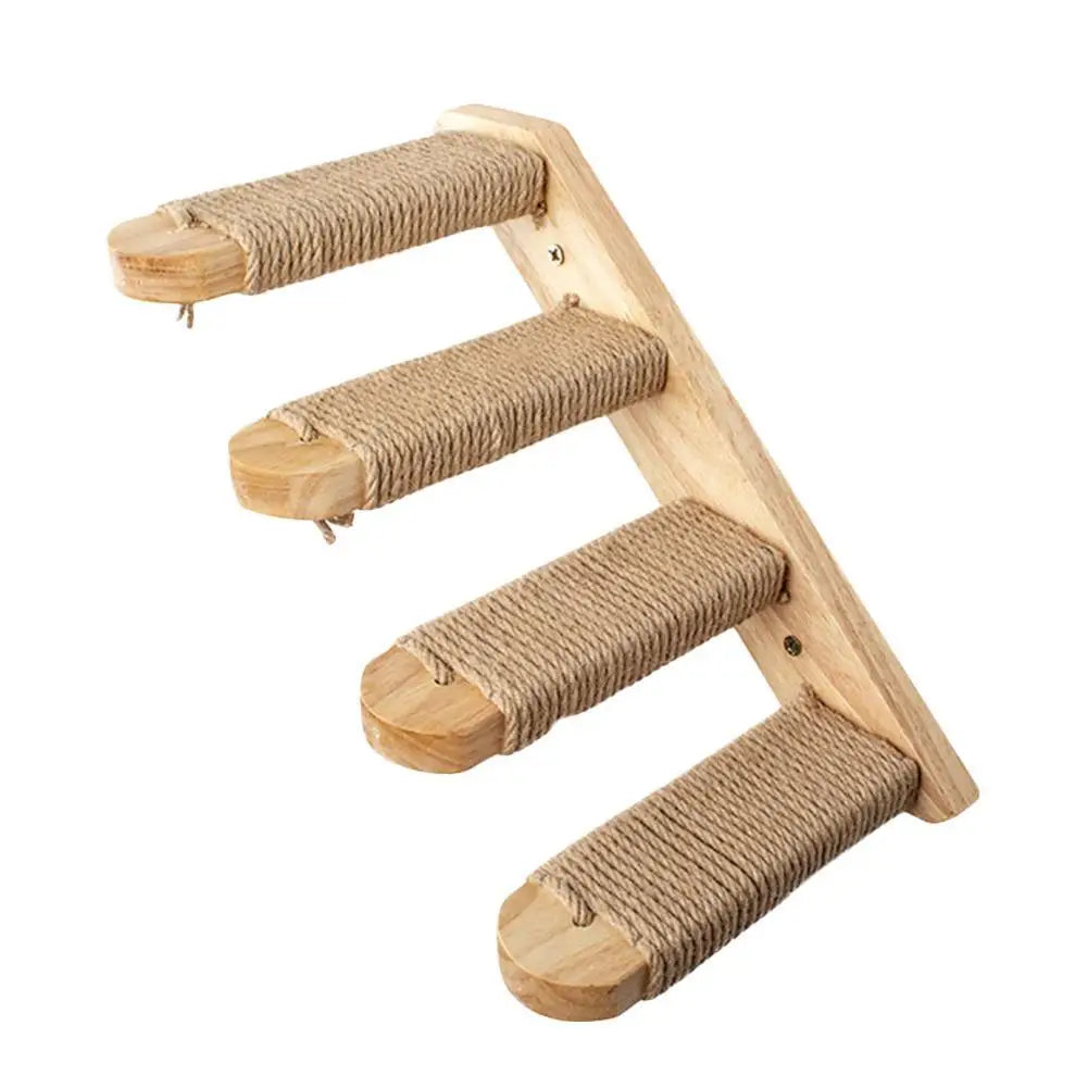 Wall Mounted Cat Hammock Bed and Scratching Post