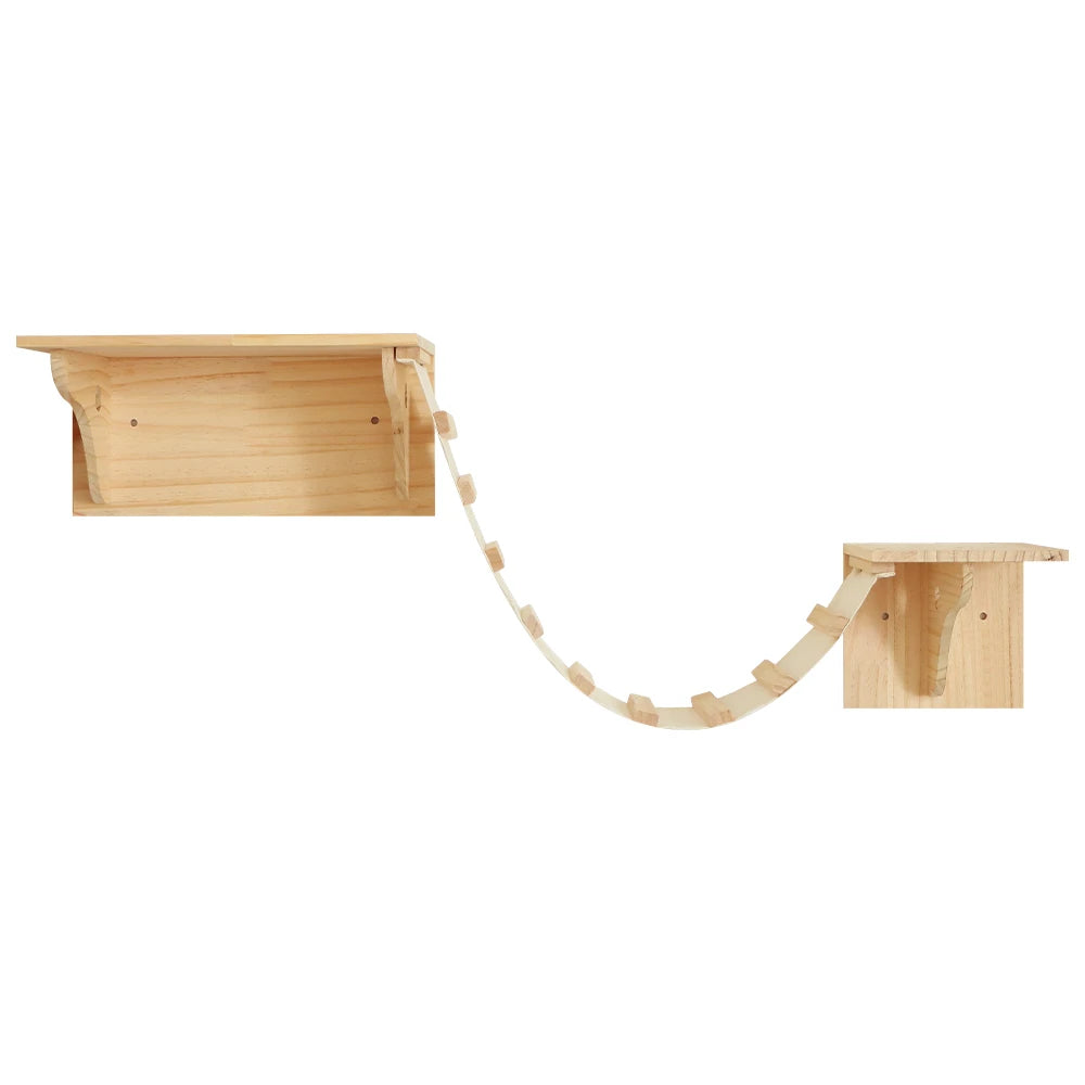 Wall Mounted Cat Hammock Bed and Scratching Post