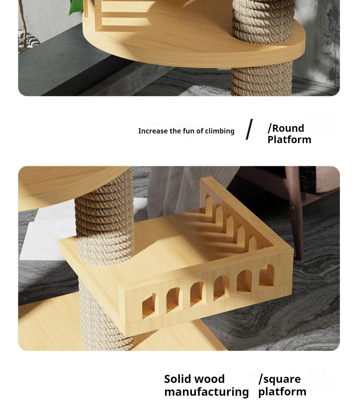 Cat Tree Australia: Floor To Ceiling Adjustable Wooden House