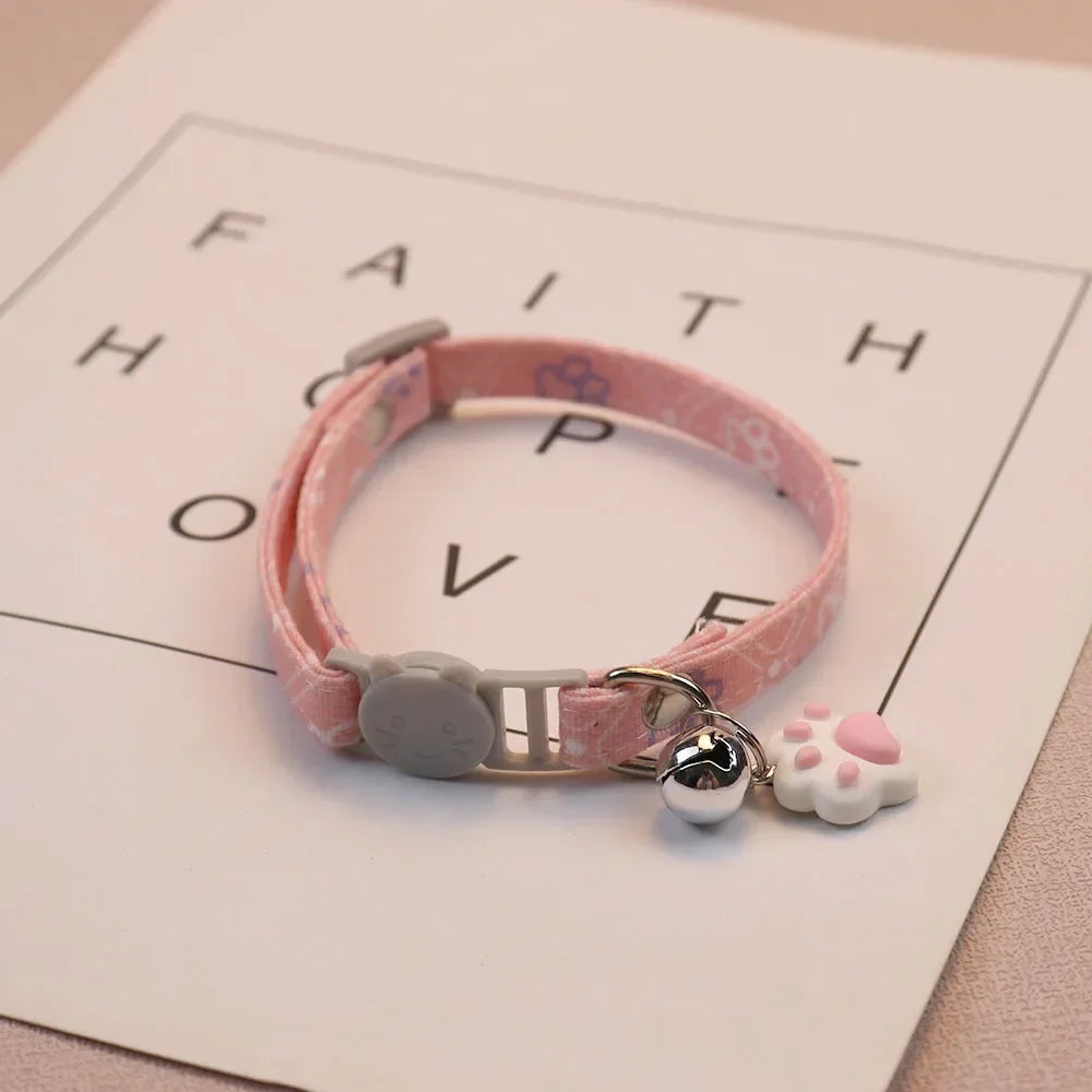 Cute Neck Pet Breakaway Collar with Bell for Puppy and Kitten