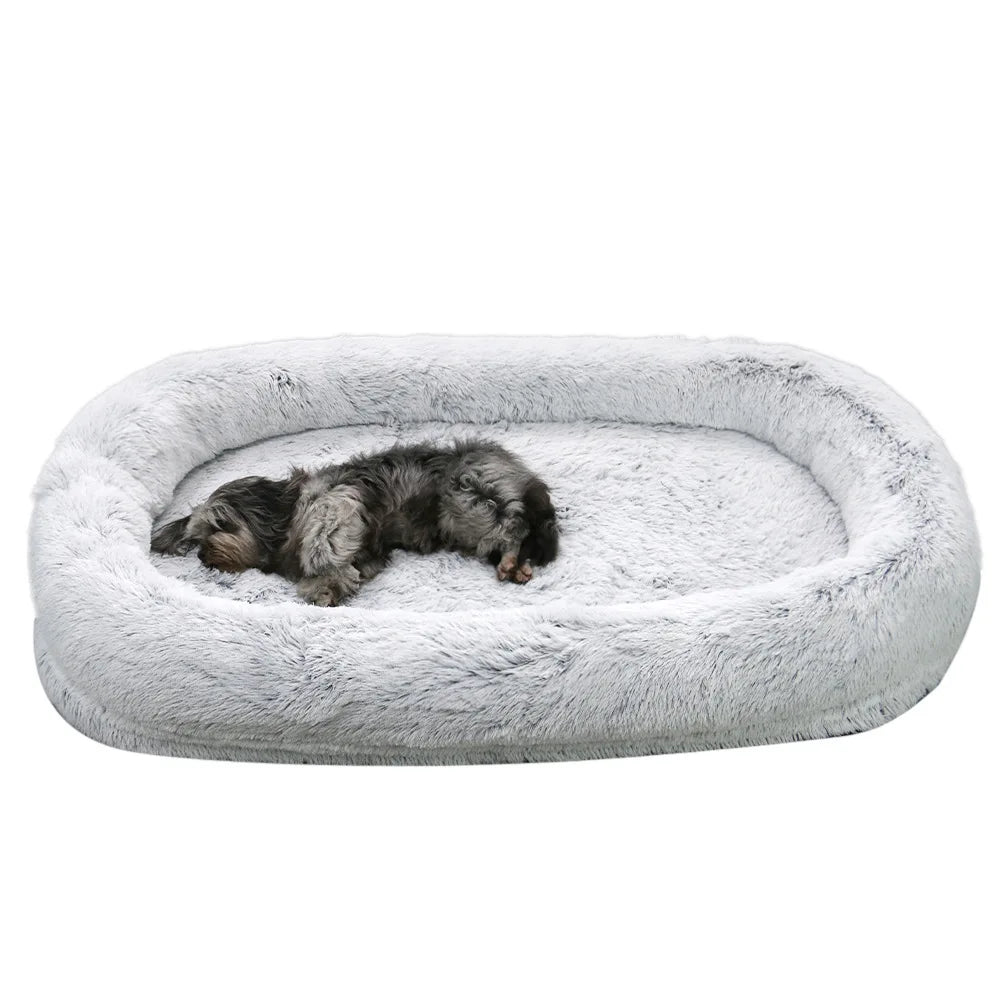 Large Human Dog Bolster Bed