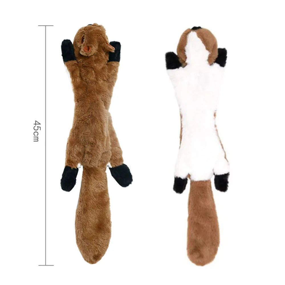 Simulated Animal Stuffingless Plush Squeaky Dog Toy