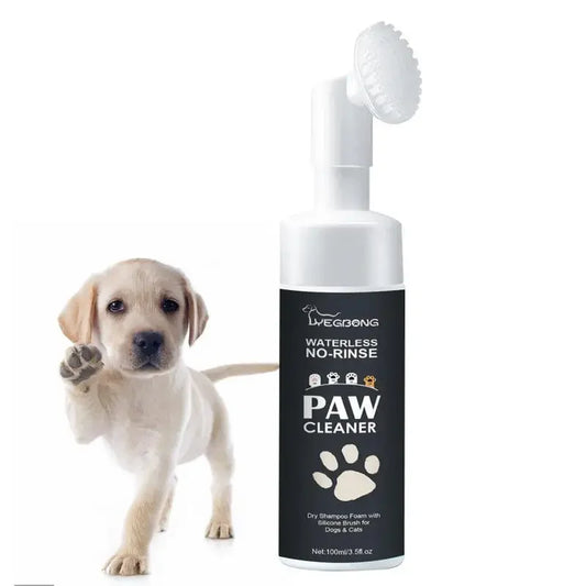 100ml Paw Cleaner Foam with Brush for Rinse-free Cleaning for Dog and Cat